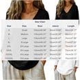 thumbnail image 4 of LangJing Women's Long Sleeve Cotton Linen Tops Plus Size V Neck Casual Loose Fit Blouses Summer Boho Fashion Shirts Black,M, 4 of 7