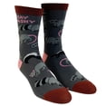 thumbnail image 2 of Women's Stay Trashy Socks Funny Garbage Raccoons Sarcastic Novelty Footwear, 2 of 9