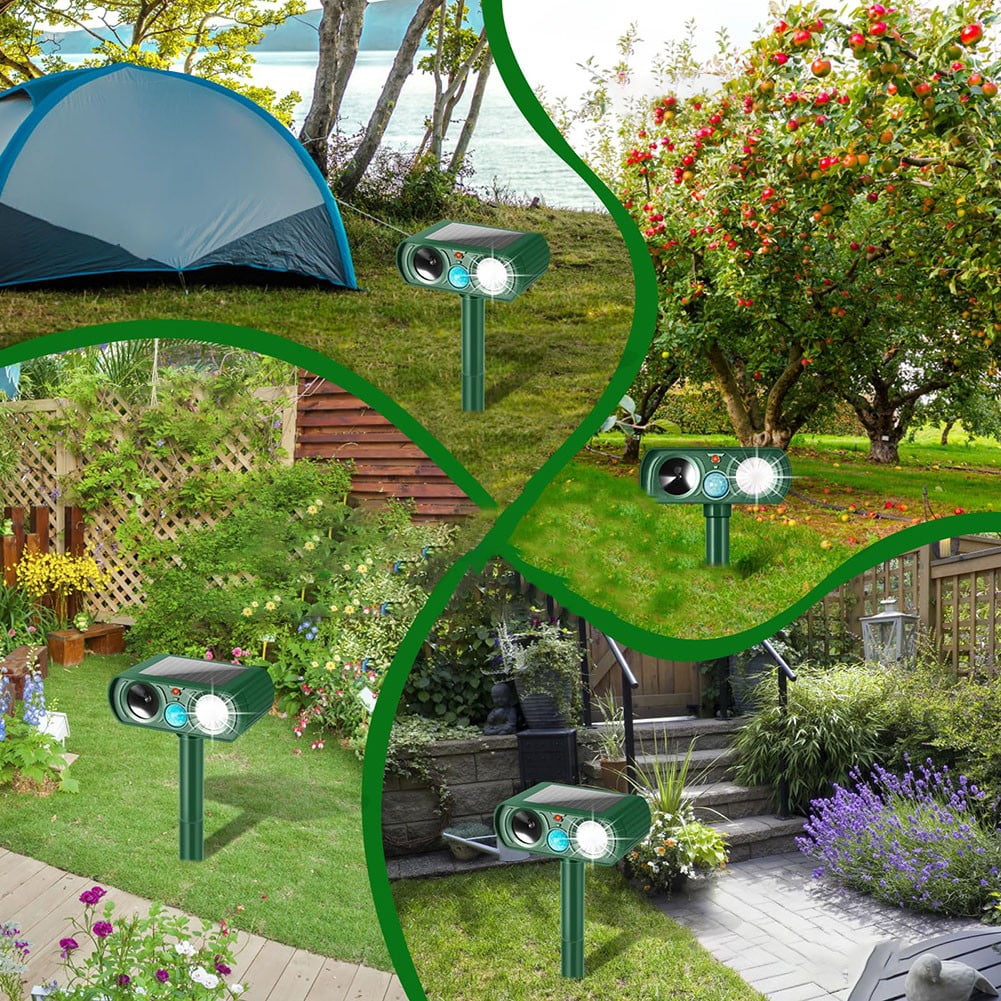 Garden Tools Gardening Tools Sound And Light Animal Repellent Artifact Solar Animal Repellent Instrument B2627