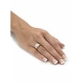 thumbnail image 3 of PalmBeach Jewelry Round Cubic Zirconia 2-Piece Solitaire Wedding Ring Set 3 TCW in Gold-Plated or Platinum-Plated Sterling Silver, 3 of 8