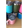 thumbnail image 3 of Tasse à Café avec Poignée, 12 Onces Tasse de Voyage en Acier Inoxydable Isolée, Tasse à Café Réutilisable avec Couvercle (Rose), 3 of 5