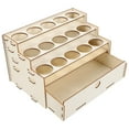 thumbnail image 1 of Paint Wooden Storage Rack with Drawer Pigment Container Multi-use Acrylic Paint Holder, 1 of 8