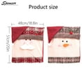 thumbnail image 5 of Spencer 2 Pieces Christmas Chair Covers, Snowman Santa Claus Hat Protective Covers for Chair Back Home Dining Room Decor "Snowman", 5 of 7
