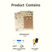 Music Park Wooden Marble Run 3D Puzzle Kit for Adults with Mechanical Gear Dual Models - Birthday & Christmas Gift for Men 14+