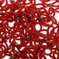 thumbnail image 4 of Soportes de Extremos de cadena de gafas de 100 piezas Conector de Goma rojo, 4 of 8