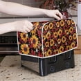 thumbnail image 3 of ZUXONGSY Mapple Leaves Sunflower Toster Cover 4 Slice Toaster Appliance Dust Cover Soft Appliance Cover Wide Slot Lightweight Bread Maker Cover Fall Decor Kitchen Accessories, 3 of 7