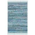thumbnail image 1 of Safavieh Rag 2' X 3' Hand Woven Cotton Rug in Turquoise, 1 of 3