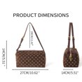 thumbnail image 2 of Sunyuer Vintage Brown Metallic Studded Handbag - Hollow Pillow Bag for Women, Shoulder Bag, 2 of 5