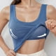 thumbnail image 3 of Camiseta sin mangas de cuello redondo acanalada para mujer, tallas grandes, con relleno incorporado: tejido suave, informal para el verano, XL-XXXL, contorno de pecho 76-102 cm., 3 of 8