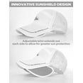 thumbnail image 2 of BLUEWING Men's Fishing Caps Mesh Back with Innovative Sunshield Design White, 2 of 6