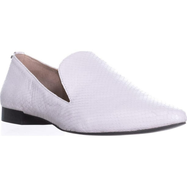 white pointed toe flats with ankle strap