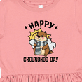 thumbnail image 4 of Inktastic 2026 Happy Groundhog Day Girls Toddler Dress, 4 of 5