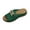 Green, variant on Wedge Heel Fish Mouth Flip Flops for Women,Metal Buckle Open Toe One-Strap Summer Beach Sandals with Non-Slip Breathable Arch Support Lightweight