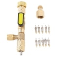 thumbnail image 1 of Kit de Quema de Nús de la Válvula, SAE 1/4 5/16 Port Port Valve Tool de Eliminacia de Núcleos Compatibilidad para R22 R12 R407 R410 R404 R32, 1 of 7
