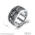 thumbnail image 6 of Men's Stainless Steel Finger Rings Wide Band Ring Silver US Size 11(20.6mm) diy, 6 of 7