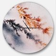 thumbnail image 1 of Designart 'Moss Agate and Dendrite Crystals macro ' Modern wall clock, 1 of 6