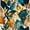 Teal Blue Leaf, variant on Vintage Boho Dark Teal Blue Leaf Brown Yellow Leaves Peel and Stick Wallpaper Stick on Contact Paper Vintage Wall Paper Easy Peel Off for nightstand Drawer Cabinet Renter