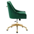 thumbnail image 4 of Modway Discern Performance Velvet Office Chair in Green, 4 of 5