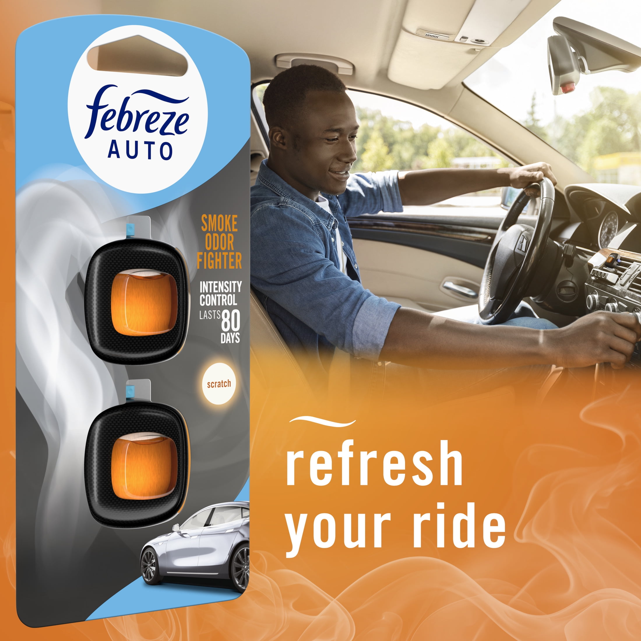 febreze for cigarette smoke Febreze AUTO Car Air Freshener, Odor-Fighting Car Martinique