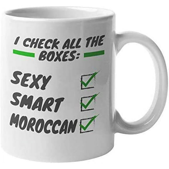 Moroccan Theme Ceramic Coffee & Tea Mug, Morocco Serveware or Decor (11oz)