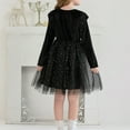 thumbnail image 2 of JUSLIO Girls Dresses Tulle Ruffle Casual Girl Dresses Round Neck Long Sleeve Winter Dresses, 2 of 9