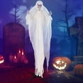 thumbnail image 4 of Costway 8.3 FT Halloween Standing Angel with Light up Eyes Sounds & Movements Garden, 4 of 10