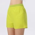 thumbnail image 4 of Teissuly Women'S Solid Color Casual Drawstring Sports Shorts With Pocket, 4 of 7