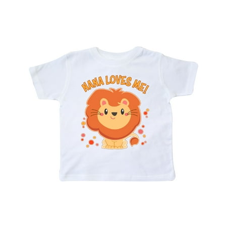 

Inktastic Nana Loves Me- cute lion Gift Toddler Boy or Toddler Girl T-Shirt