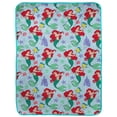 thumbnail image 1 of The Little Mermaid 'Swimming and Singing Along' Kids Silk Touch Fleece Throw, 100% Polyester, 1 of 5
