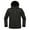 Black, variant on Men's Windbreaker Jacket Zip Front Windbreaker Jacket Fashion Casual Windproof Warm Jacket Long Sleeve Hooded Casual Outwear Black 2XL