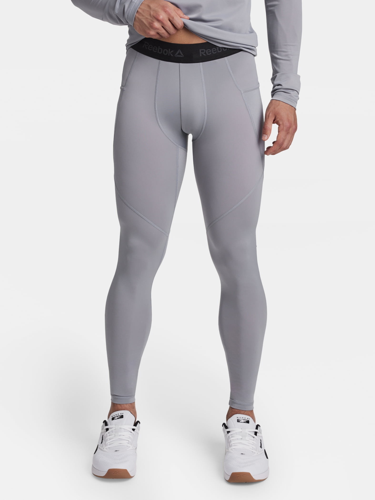 Reebok Men's and Big Men's Kinetic Compression Leggings, Sizes XS-5XL