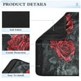 thumbnail image 4 of Car Seat Strap & Belt Covers - Flannel Material, Velcro Design, All-Season Use, 2-Piece Set (S&M Sizes)，Red Roses, 4 of 8