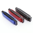 thumbnail image 1 of BEADCEST 10 Hole Plastic Harmonica Instrument for Playing Blues Folk and Pop in Red, 1 of 8