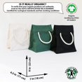 thumbnail image 2 of shiyou-Organic Cotton Simple Lunch Bag - Blue, 2 of 4