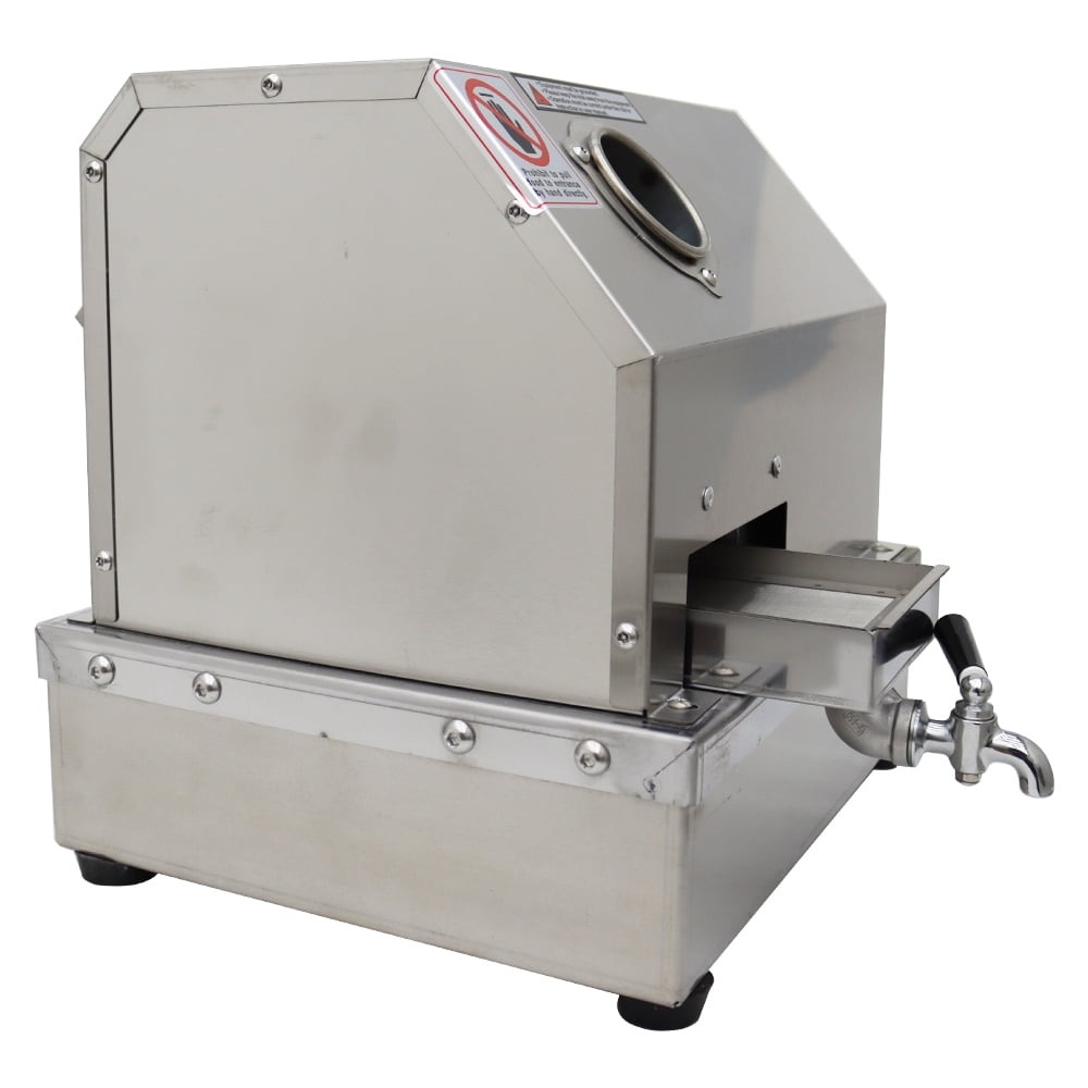 Manual Sugar Cane Juicer Machine Sugarcane Juice Extractor Ginger Press Squeezer 150kg/h 3-Roller with Filter Box