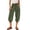 Army Green&20J0323, variant on Barrel Sweatpants Baggy Patchwork Cinch Bottom Women Capri Pants High Waisted Elastic Waist Athletic Workout Palazzo Pants with Pockets