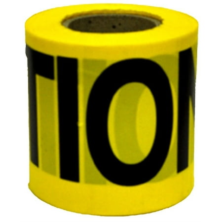 Manufacturer Varies Barricade Tape, Yellow, 300 ft L, 3 in 16100