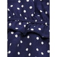 thumbnail image 4 of Vestido, Vestido de lunares sin mangas para mujer Vestido de fiesta informal con volantes de cintura Abody Extragrande, 4 of 7