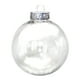 thumbnail image 2 of Adornos navideños transparentes rellenables para decorar el árbol | Bolas colgantes de plástico en 3 tamaños | Rellénalas con confeti, cuentas y purpurina para decorar fiestas., 2 of 5