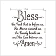 thumbnail image 3 of Adhesivos de pared Bless Family Prayer, PVC, 57 x 64 cm, inspiradores, 3 of 3