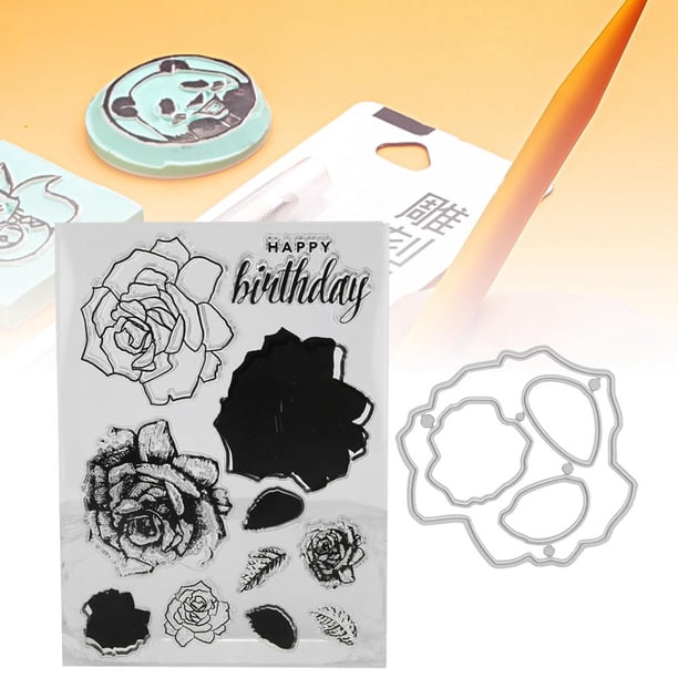 Sello transparente libro de bolsillo de bricolaje Aspecto hermoso interesante DIY caucho suave adecuado para la familia para la escuela para la decoración se puede usar solo Amonsee Otros