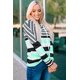 thumbnail image 2 of ABPHQTO Sudadera con capucha de manga larga con cordón de rayas verdes para mujer, 2 of 5