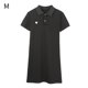 thumbnail image 1 of Vestido de mujer de manga corta, ajustado, bordado, vestido informal transpirable, negro, M Noticed AP001476-09B, 1 of 7