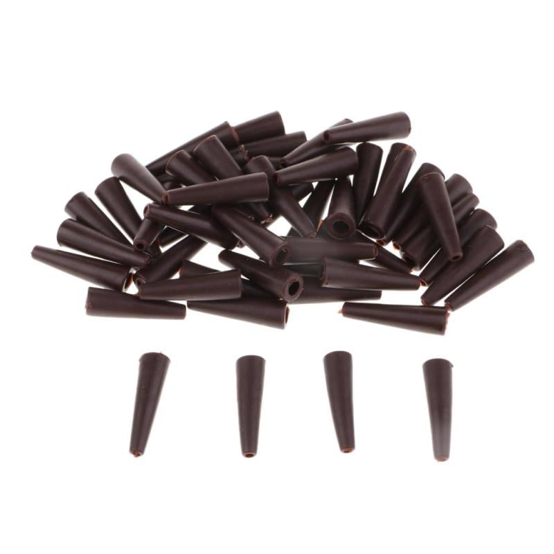 50pcs Tail Rubber Tubes for Saftey  Carp Fishing Rig Sleeves 20mm 