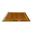 thumbnail image 2 of Ahgly Company Machine Washable Indoor Rectangle Oriental Yellow Traditional Area Rugs, 5' x 7', 2 of 4