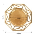 thumbnail image 3 of Efavormart 6 Pack Metallic Gold Octagon Acrylic Plastic Serving Plates, 13" Decorative Charger Plates With Hollow Geometric Rim, 3 of 11