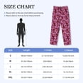 thumbnail image 3 of Yiaed Orchids Flowers Print Men's Lounge Pants, Loose PJ Bottoms, Long Pajama Pants for Men-X-Large, 3 of 5