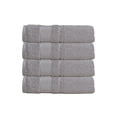 thumbnail image 2 of Melissa Linen, 4 Pack Washcloth, Super Absorbent, Ultra Durable Weave, Gray, 2 of 8