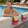 thumbnail image 5 of Desk Organizer Blue Mesh Clamp on Storage Basket Adjustable Clamp 1 Piece for Home Office Pool Side Water Bottle and Small Item Organization, 5 of 7