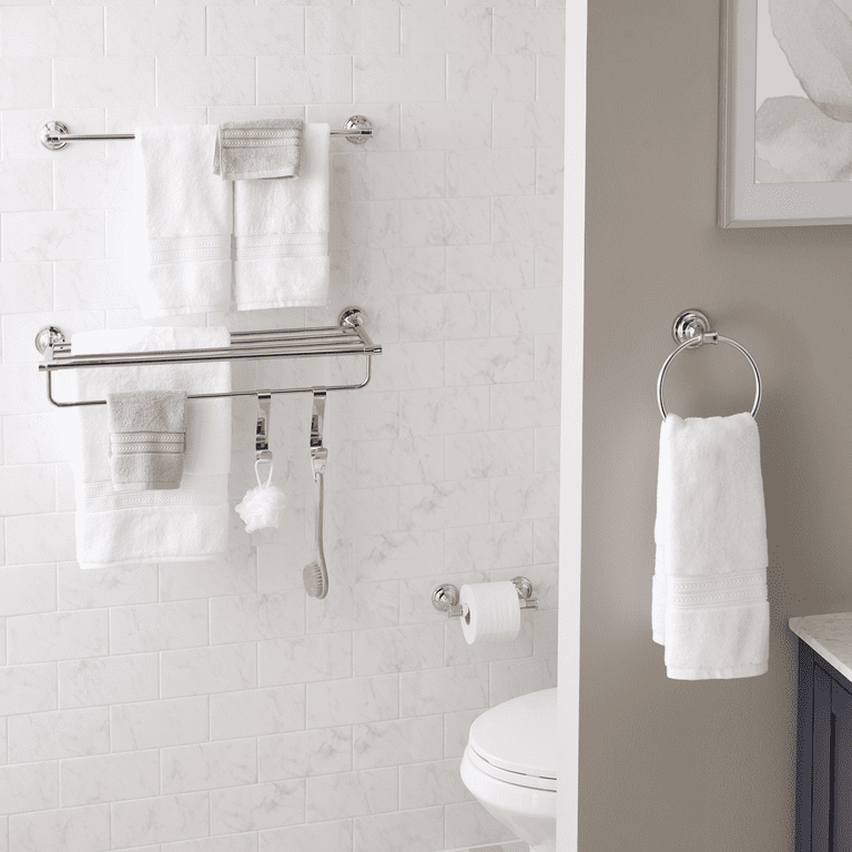 Better Homes Gardens Cameron Towel Ring Chrome